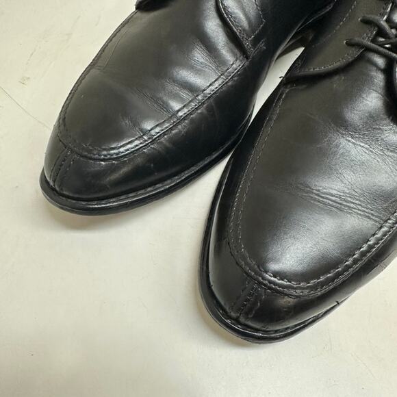 Allen Edmonds LaSalle Split Toe Blucher Dress Shoe Black Calf USA Men's 10 Wide - Picture 7 of 14